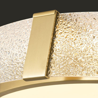 Flush Mount Ceiling Light | Integrated LED | Gold Finish, Multiple Sizes