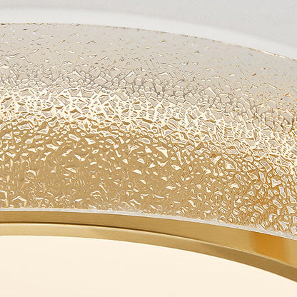 Flush Mount Ceiling Light | Integrated LED | Gold Finish, Multiple Sizes