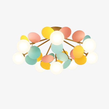 Macaron Ceiling Lamp | Metal & Glass | Colorful Options