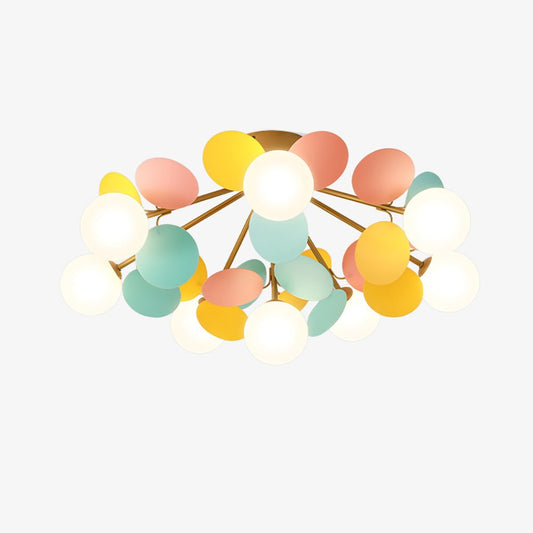 Macaron Ceiling Lamp | Metal & Glass | Colorful Options
