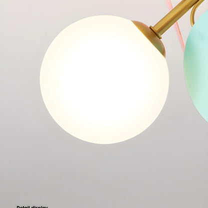 Macaron Ceiling Lamp | Metal & Glass | Colorful Options