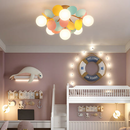 Macaron Ceiling Lamp | Metal & Glass | Colorful Options