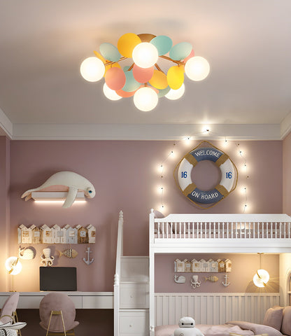 Macaron Ceiling Lamp | Metal & Glass | Colorful Options