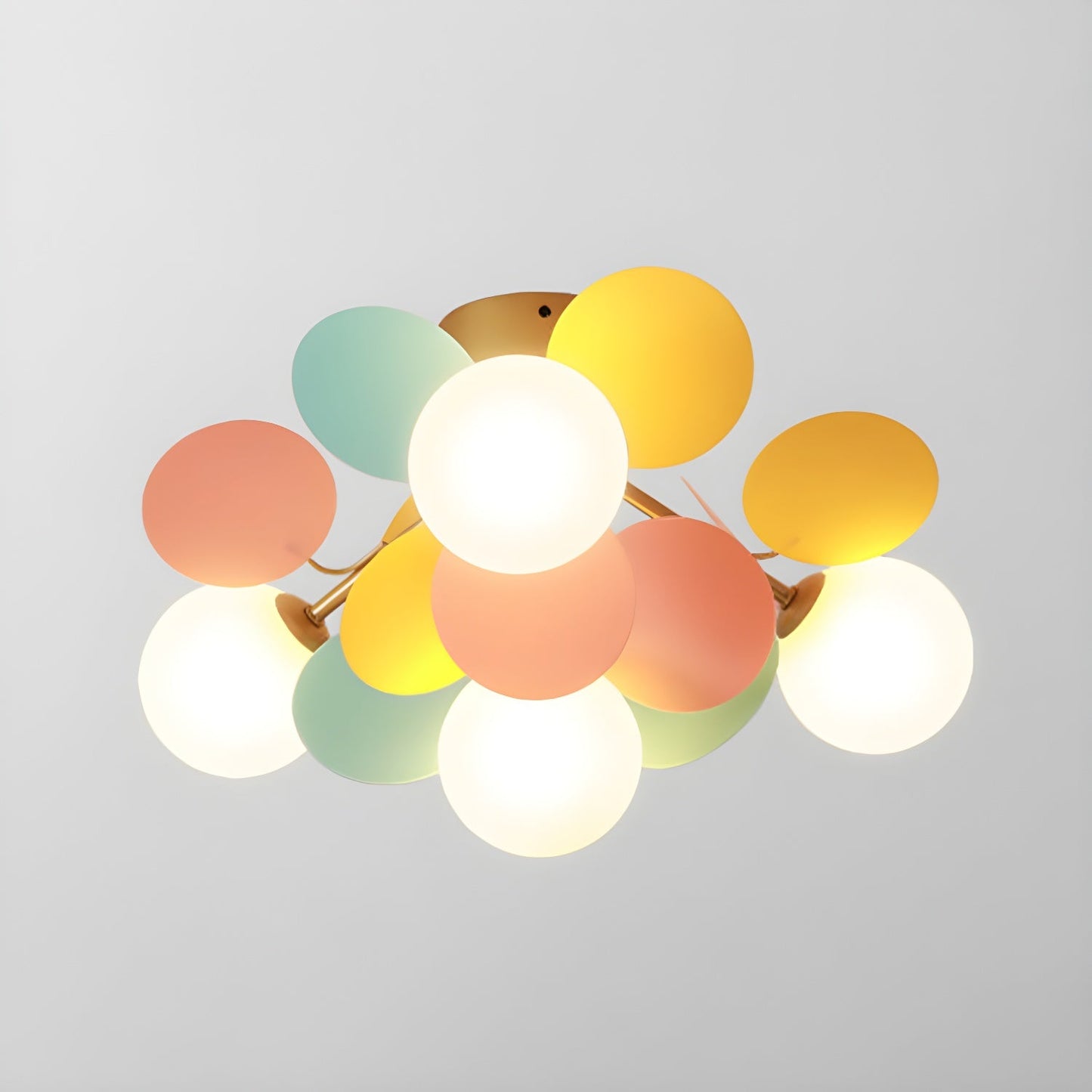 Macaron Ceiling Lamp | Metal & Glass | Colorful Options