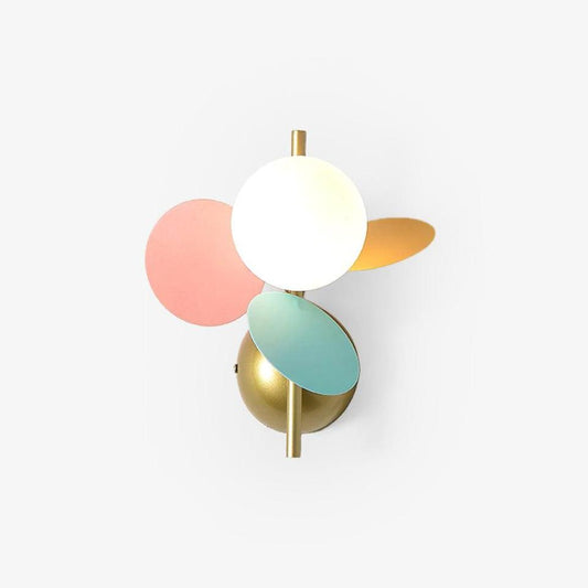 Macaron Wall Lamp | Colorful Metal & Glass | Set of 2