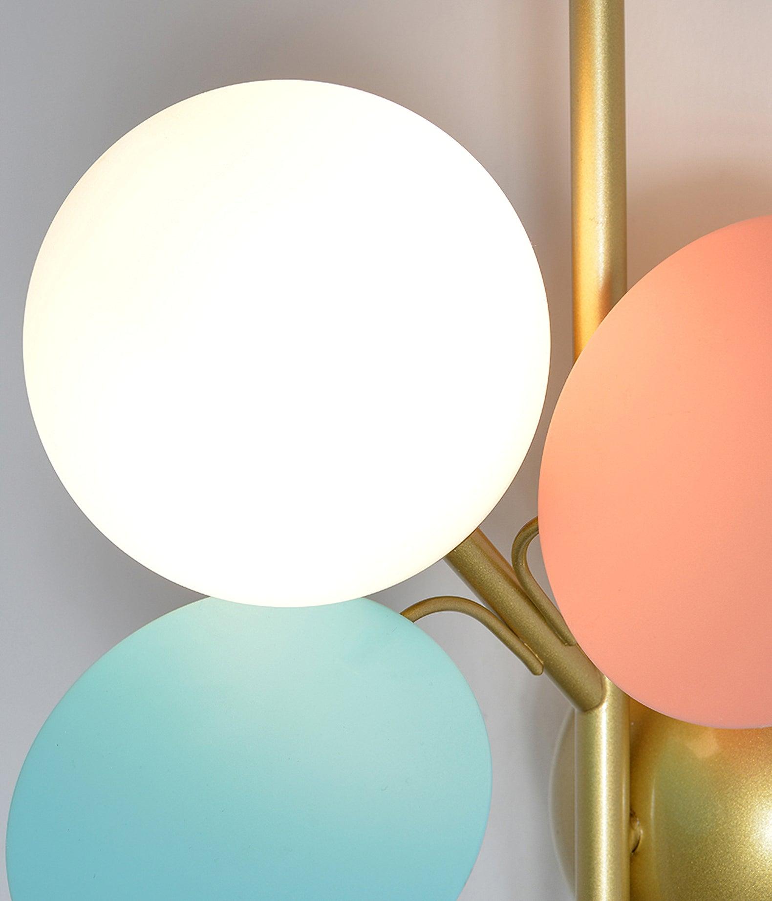 Macaron Wall Lamp | Colorful Metal & Glass | Set of 2