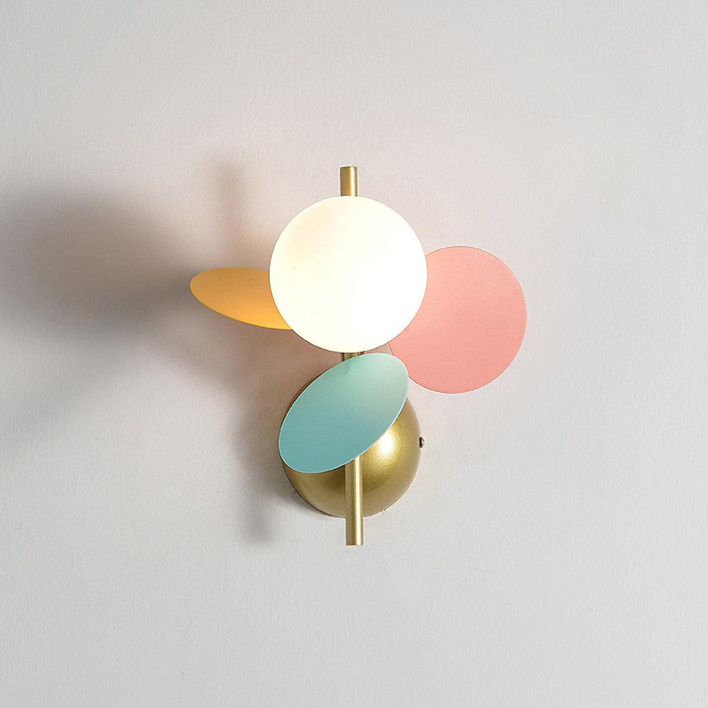 Macaron Wall Lamp | Colorful Metal & Glass | Set of 2