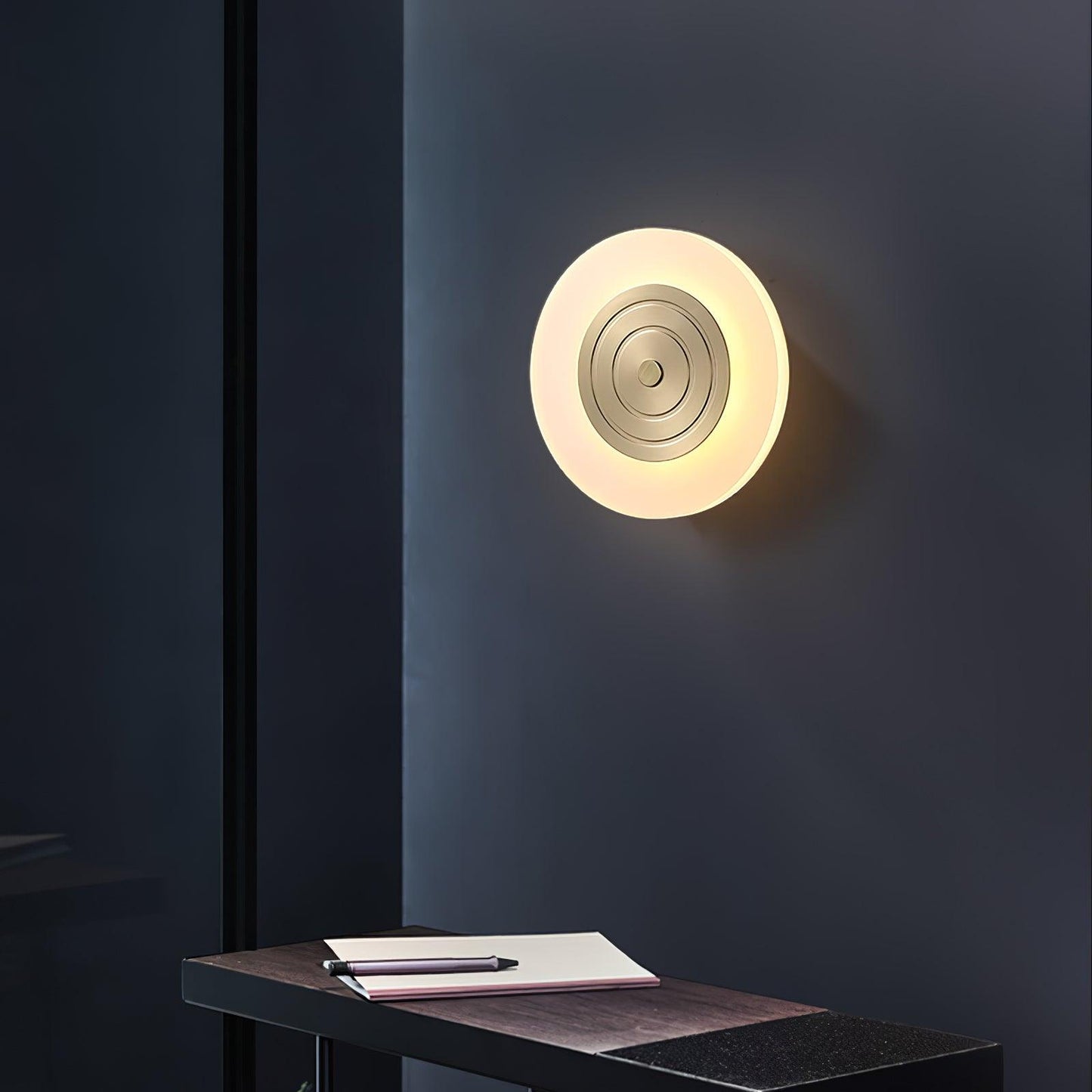 Moon Wall Lamp | Polished Brass & Acrylic | Set of 2
