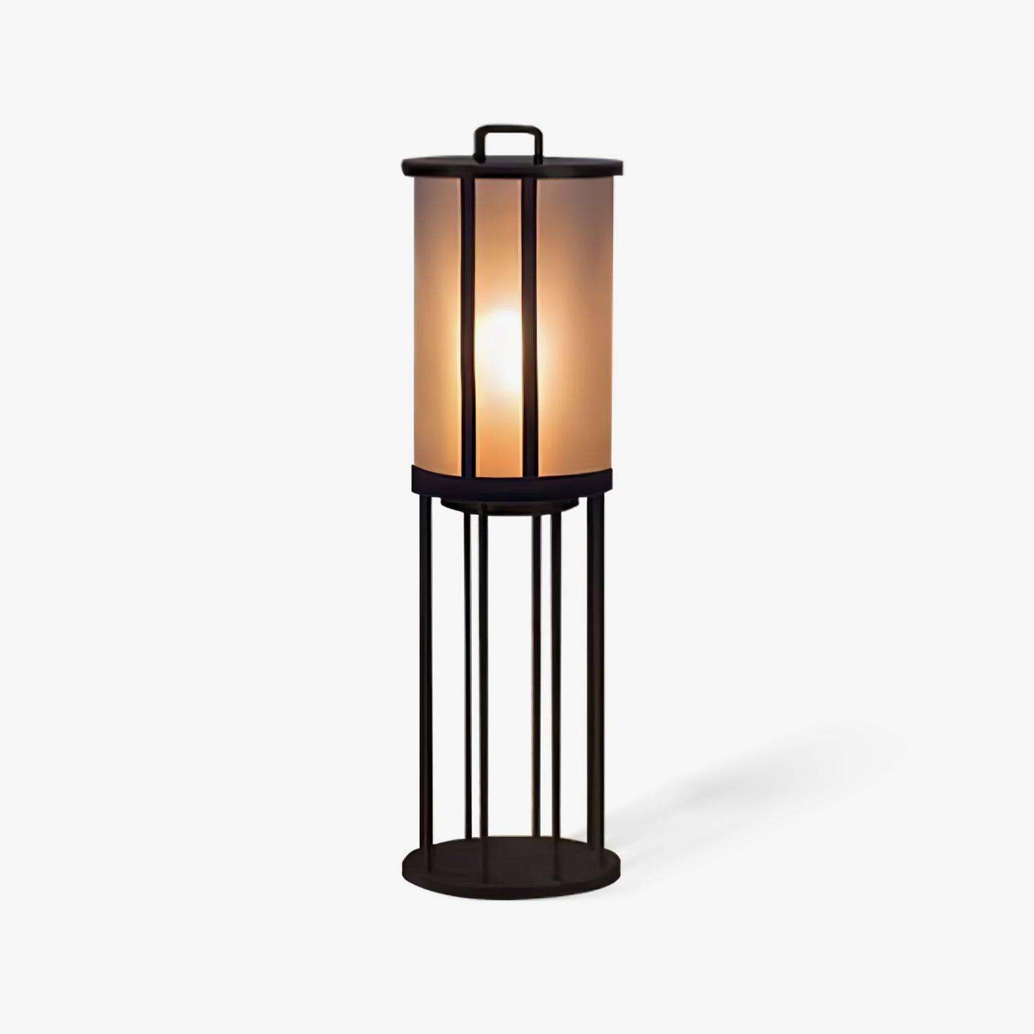 Round Pillar Acrylic Lantern Outdoor Lamp