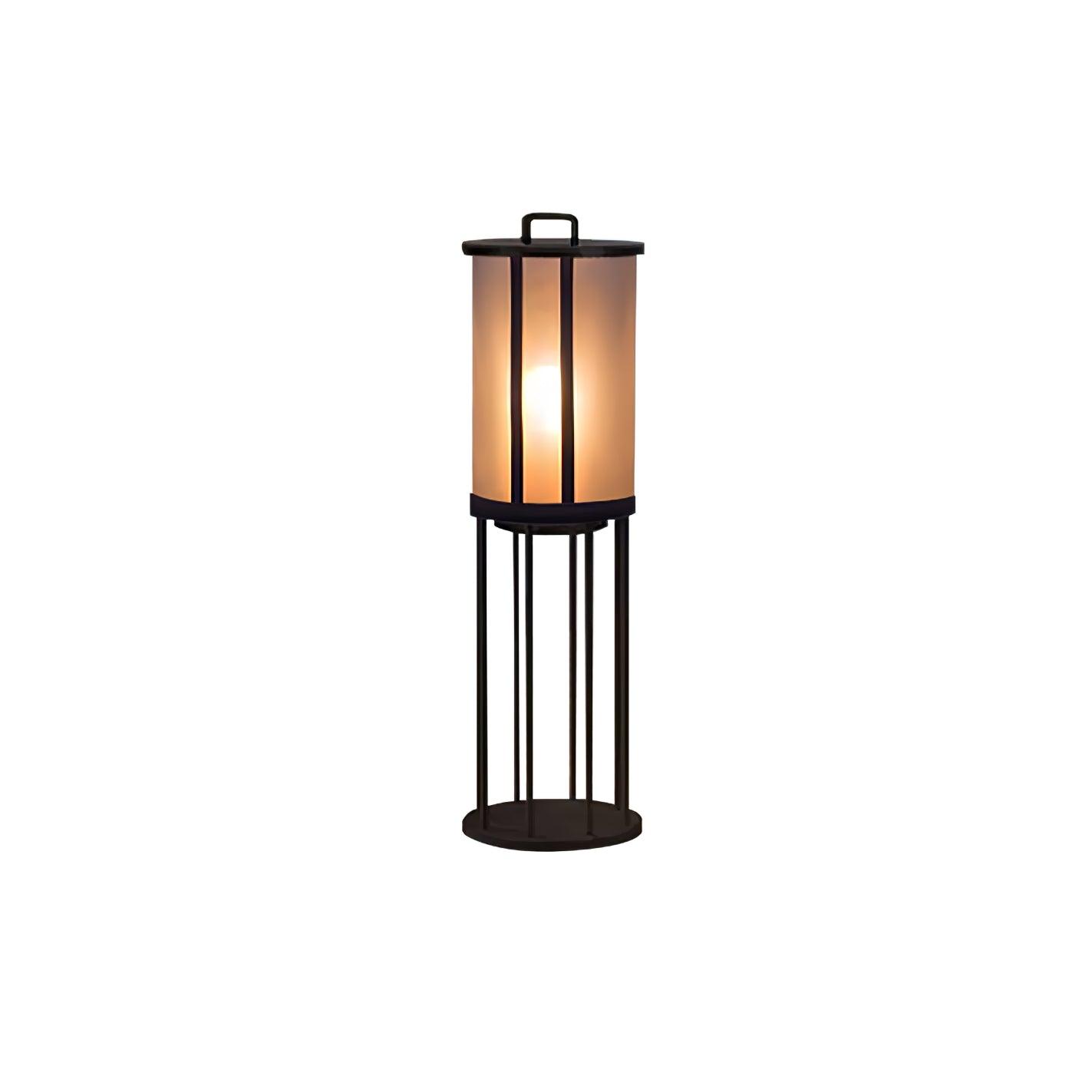 Round Pillar Acrylic Lantern Outdoor Lamp