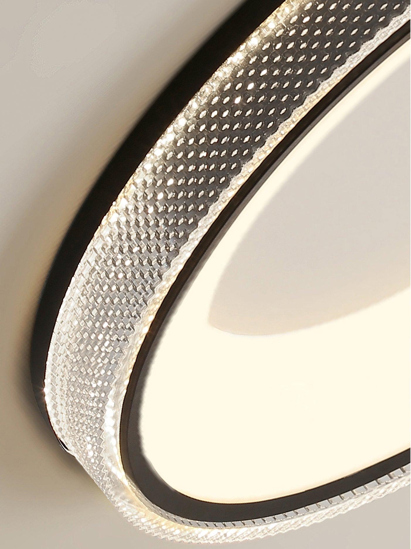 Flush Ceiling Light | Iron & Acrylic | 50cm Diameter