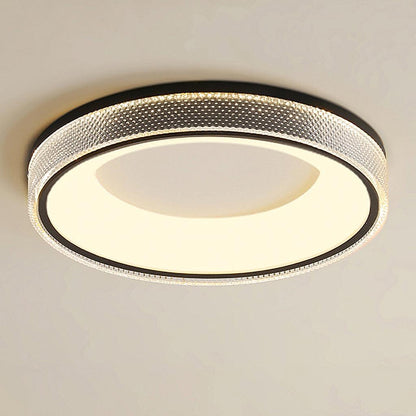 Flush Ceiling Light | Iron & Acrylic | 50cm Diameter