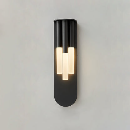 Rousseau Wall Lamp | Frosted Glass & Brass Accents | Gold or Black