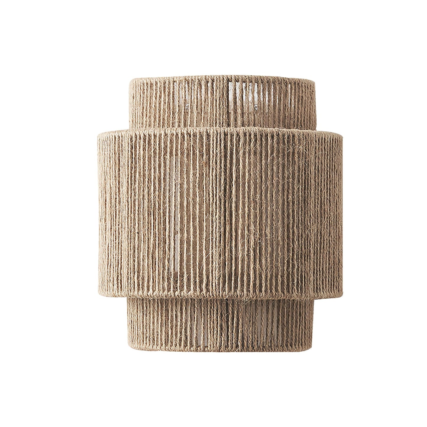 Rustic Weave Wall Lamp | Handwoven Hemp Rope | Natural Color