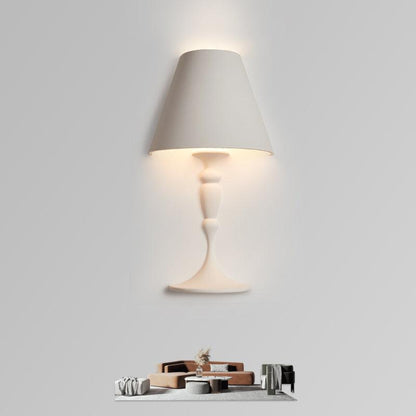 Plaster Wall Lamp | White Finish | Set of 2