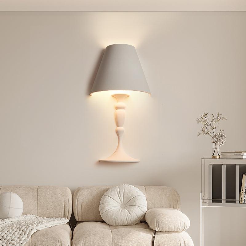 Plaster Wall Lamp | White Finish | Set of 2