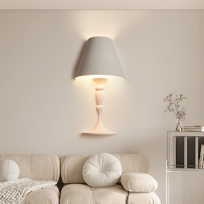 Plaster Wall Lamp | White Finish | Set of 2