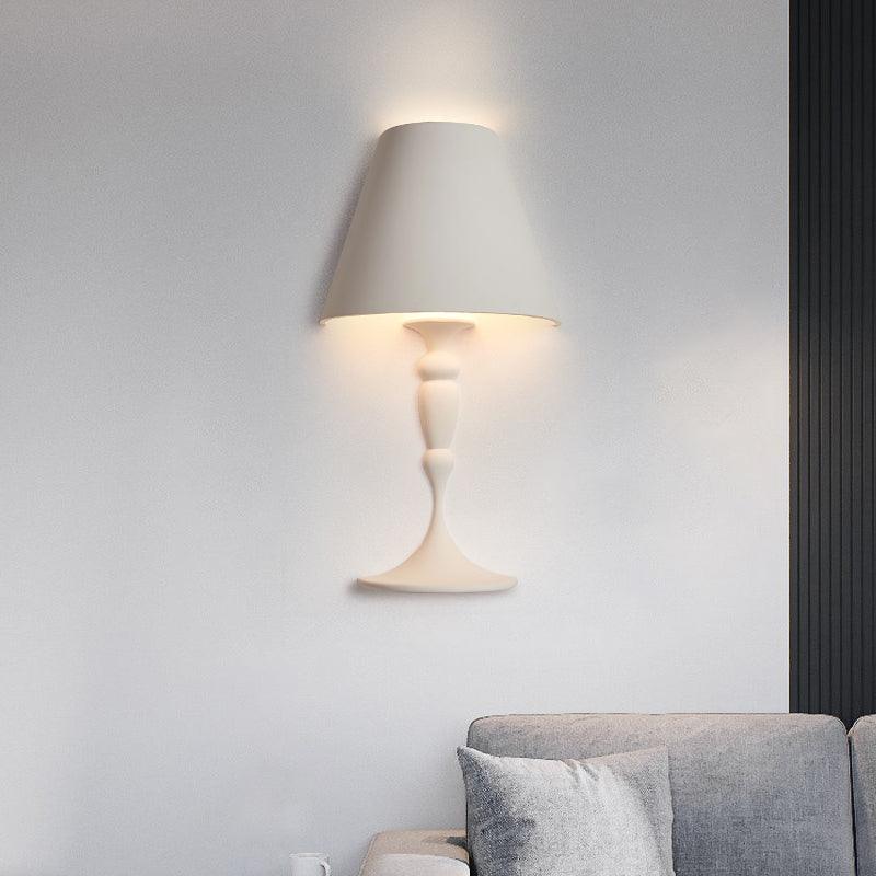 Plaster Wall Lamp | White Finish | Set of 2