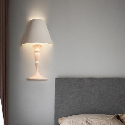 Plaster Wall Lamp | White Finish | Set of 2