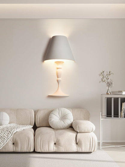 Plaster Wall Lamp | White Finish | Set of 2