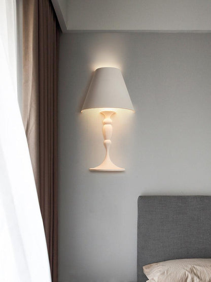 Plaster Wall Lamp | White Finish | Set of 2