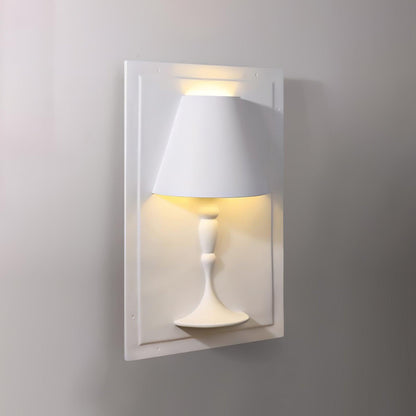 Plaster Wall Lamp | White Finish | Set of 2