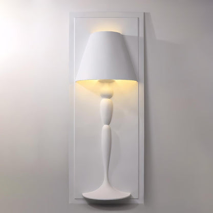 Plaster Wall Lamp | White Finish | Set of 2