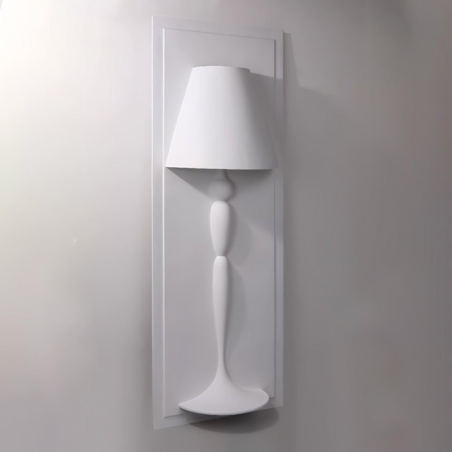 Plaster Wall Lamp | White Finish | Set of 2
