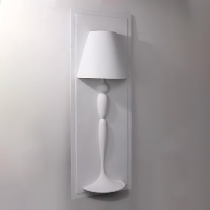 Plaster Wall Lamp | White Finish | Set of 2