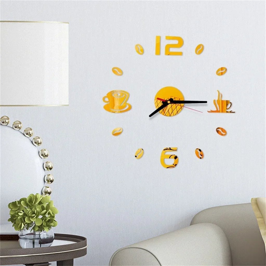 CréaHorloge - Horloge Numérique | Autocollants Personnalisables | 40 cm
