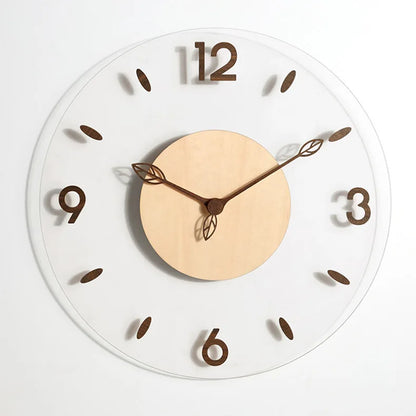 Horloge Murale | Bois de Noyer | 30 cm