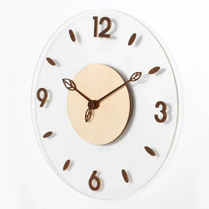 Horloge Murale | Bois de Noyer | 30 cm