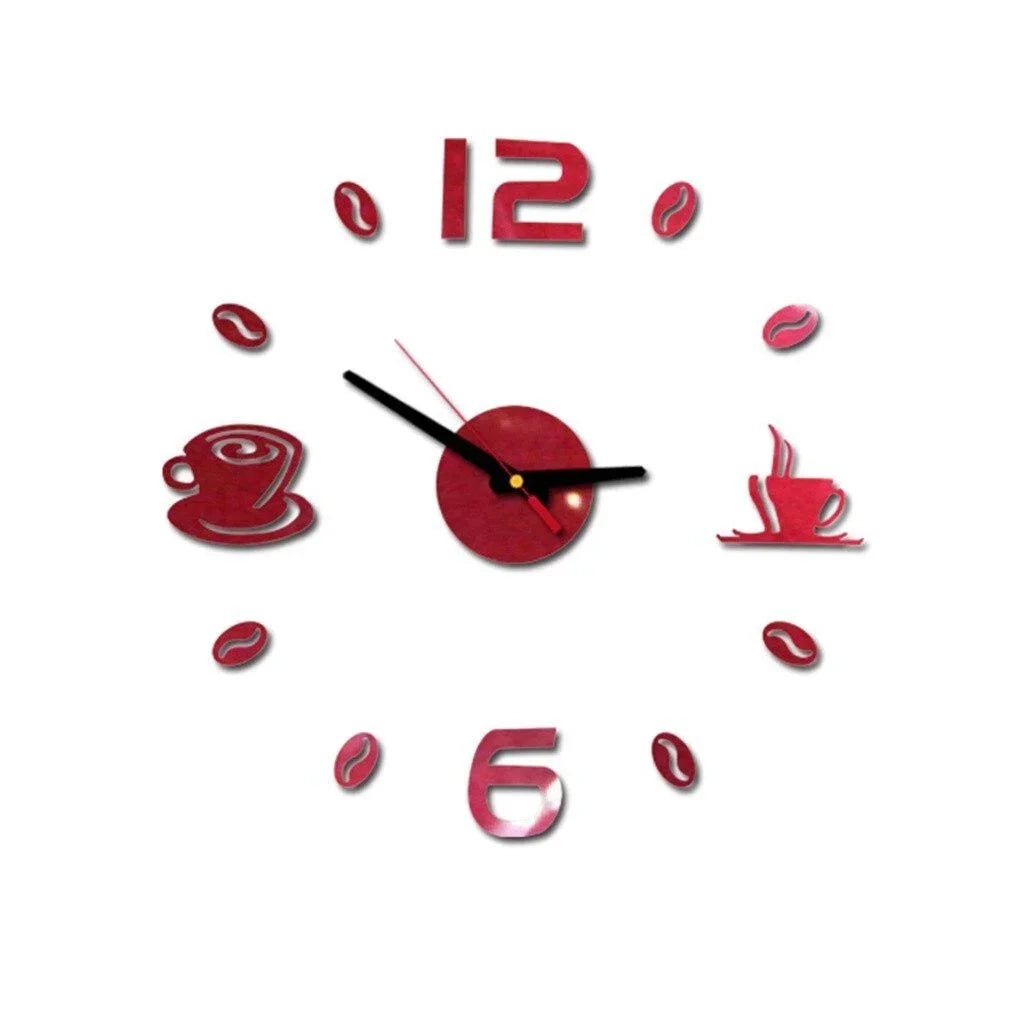CréaHorloge - Horloge Numérique | Autocollants Personnalisables | 40 cm