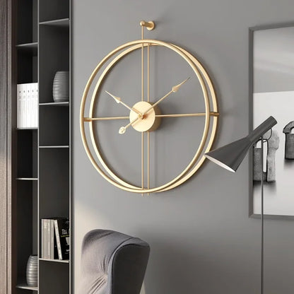 CréaHorloge - Horloge Murale | Bois et Métal | Design Européen Moderne