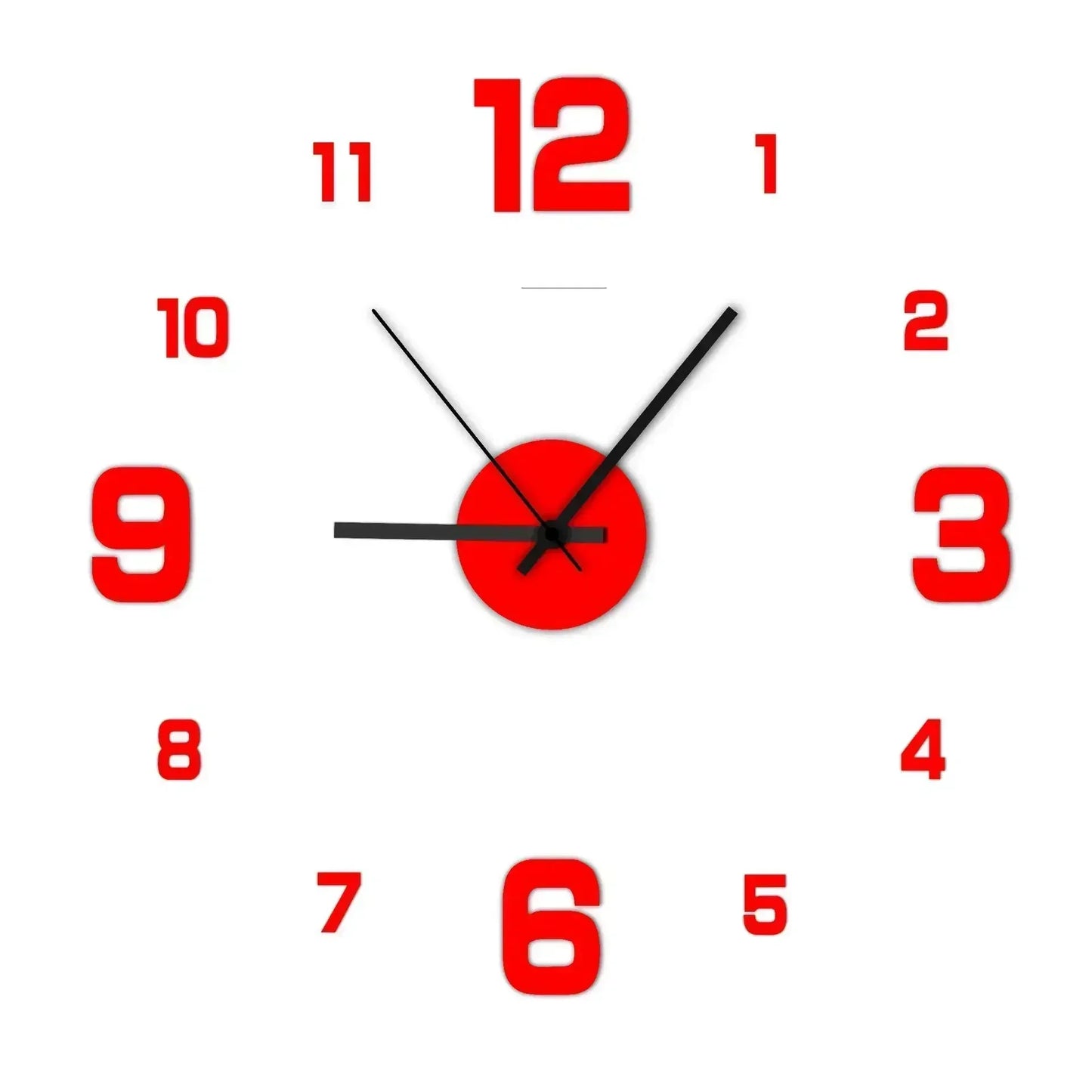 CarréÉlite | Horloge Murale Carrée | Silencieuse