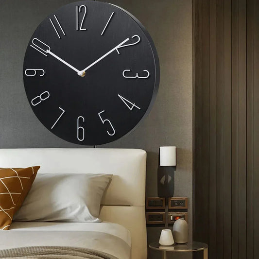Silent Wall Clock | Contemporary Minimalist Design | High-Quality Plastic