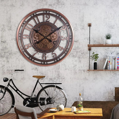 Horloge Murale | Cuivre Vintage | 53cm