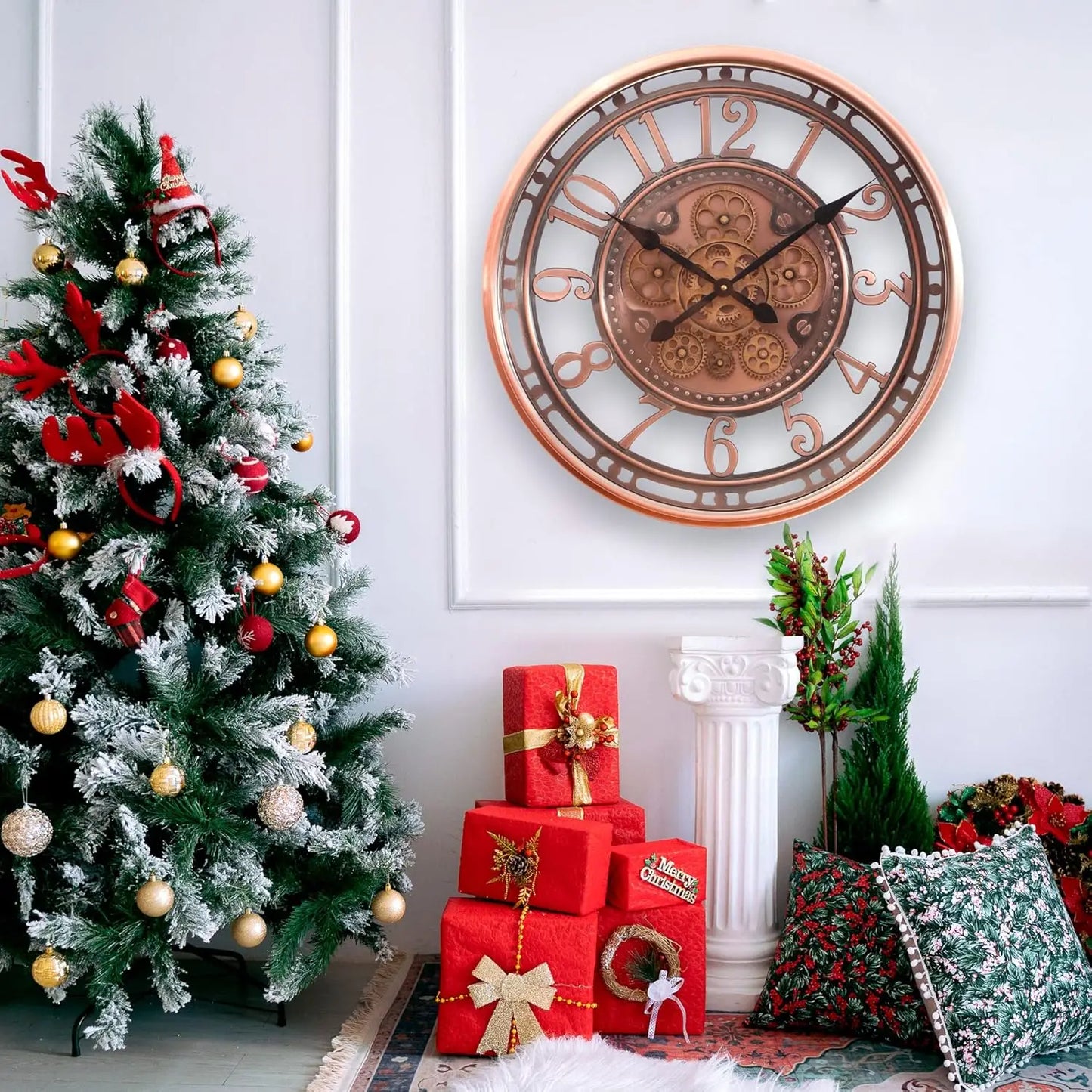 Horloge Murale | Cuivre Vintage | 53cm