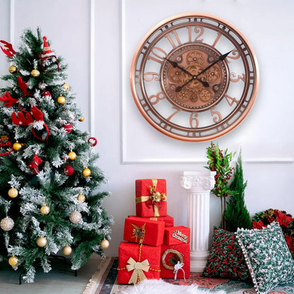 Horloge Murale | Cuivre Vintage | 53cm