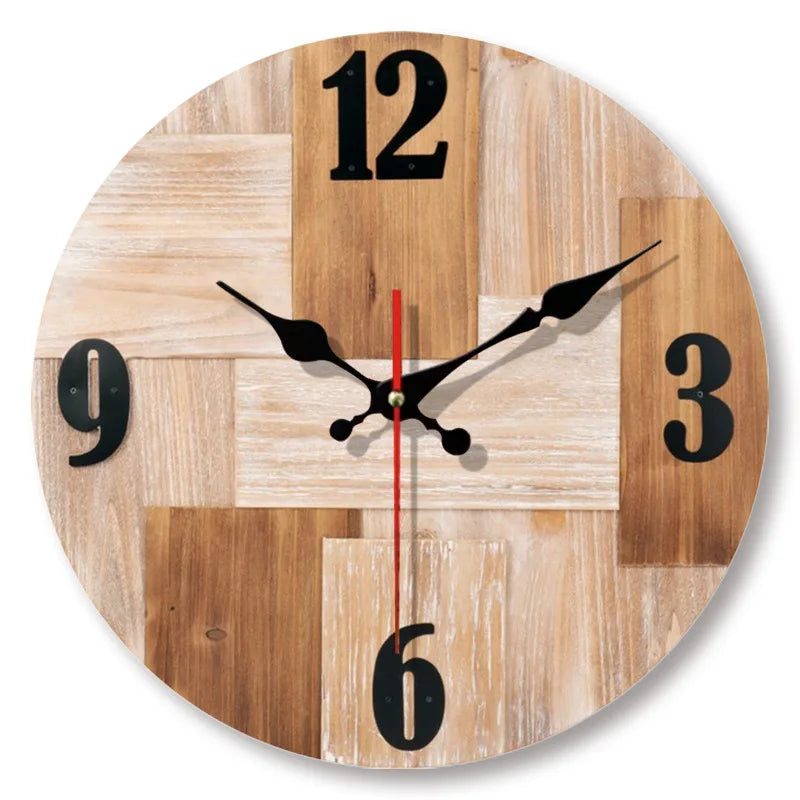 Horloge Murale | Bois Naturel | 30cm