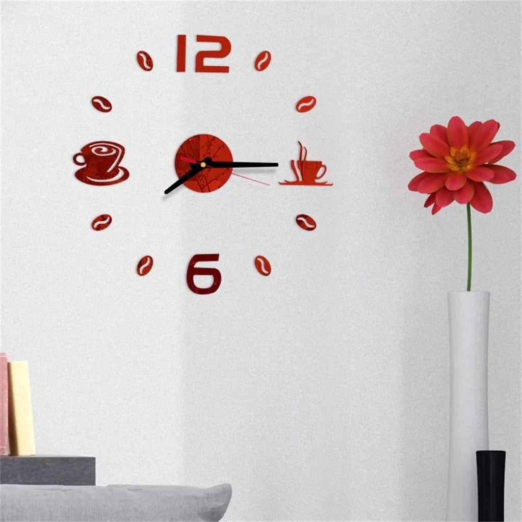 CréaHorloge - Horloge Numérique | Autocollants Personnalisables | 40 cm