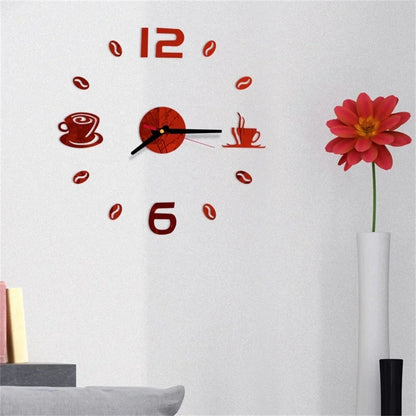CréaHorloge - Horloge Numérique | Autocollants Personnalisables | 40 cm
