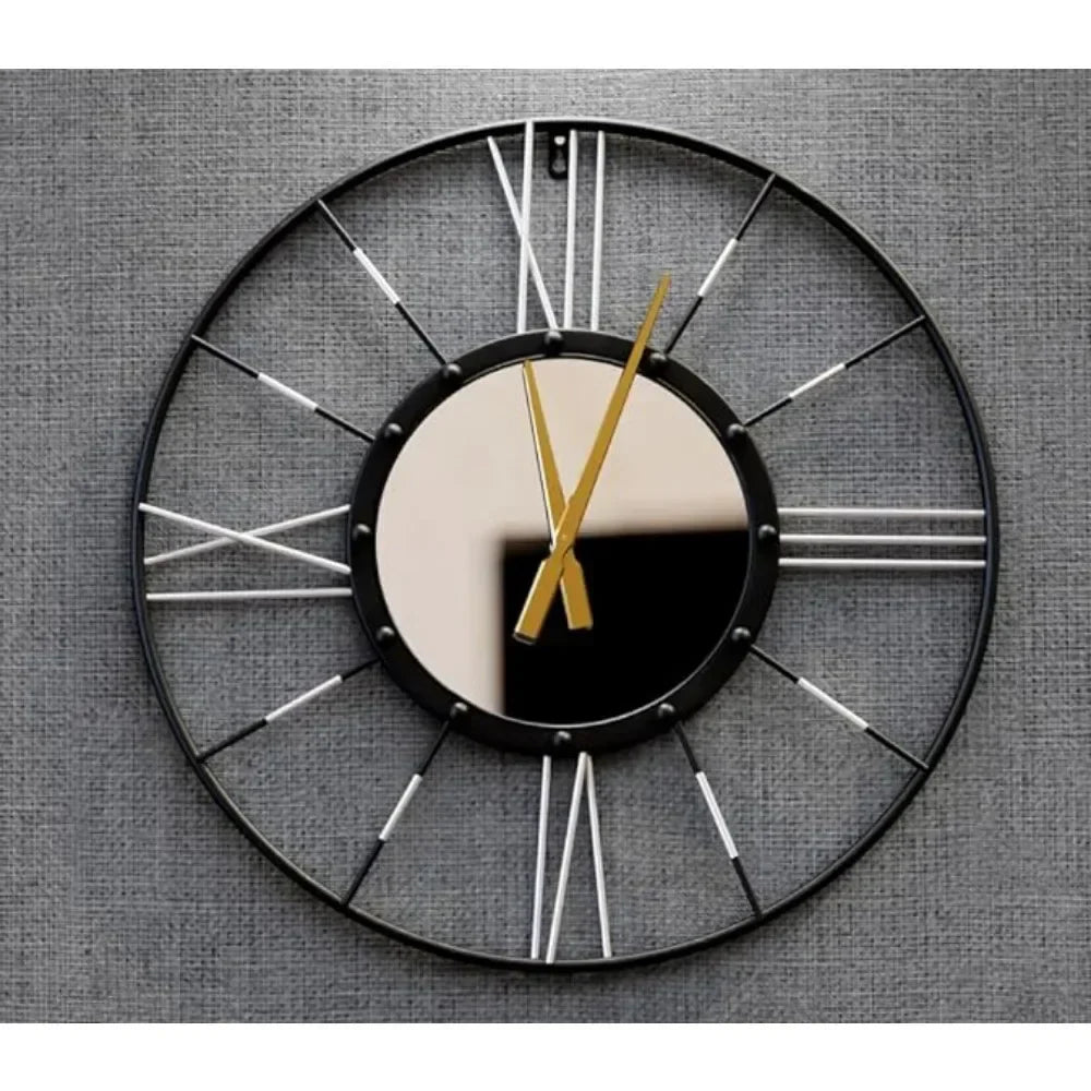 Horloge Murale | Cadre en Métal | 60 cm