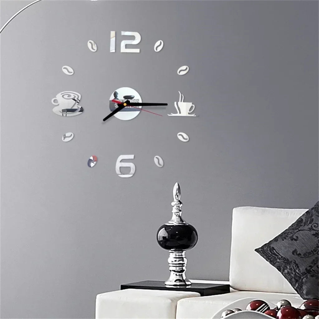 CréaHorloge - Horloge Numérique | Autocollants Personnalisables | 40 cm