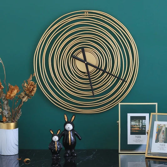 ScandiCadran Wall Clock | Silent Metal Design | Large Round