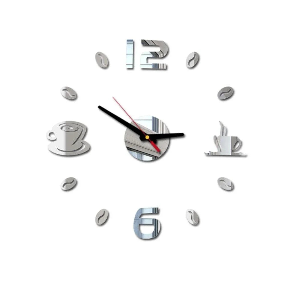 CréaHorloge - Horloge Numérique | Autocollants Personnalisables | 40 cm