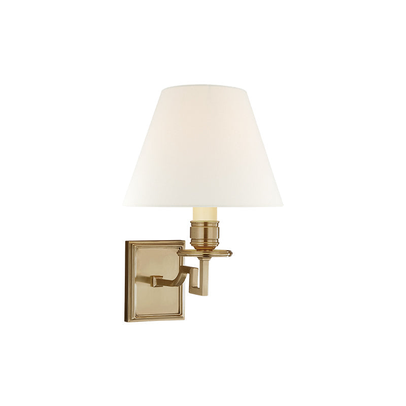 Dean Wall Light | Solid Brass & Fabric | Vintage-Inspired Design
