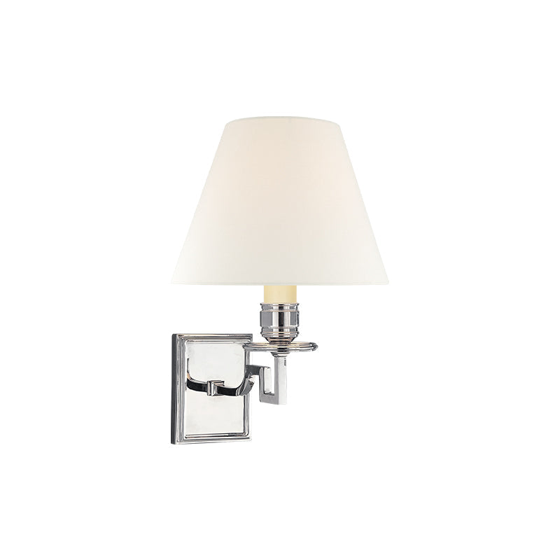 Dean Wall Light | Solid Brass & Fabric | Vintage-Inspired Design
