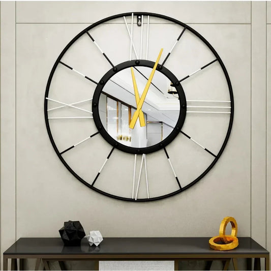 Horloge Murale | Cadre en Métal | 60 cm