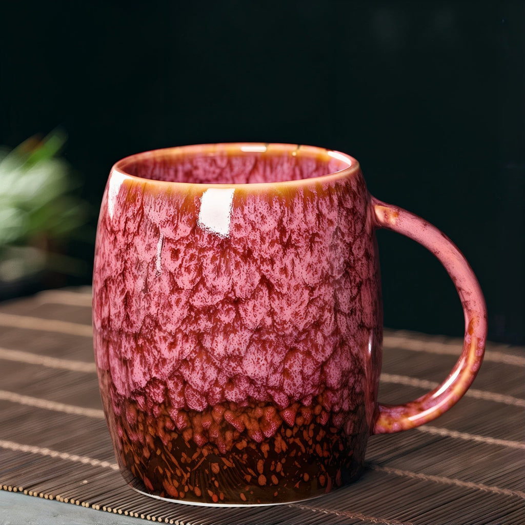 Ceramic Coffee Cups | Handcrafted Marble Design | Set of 4